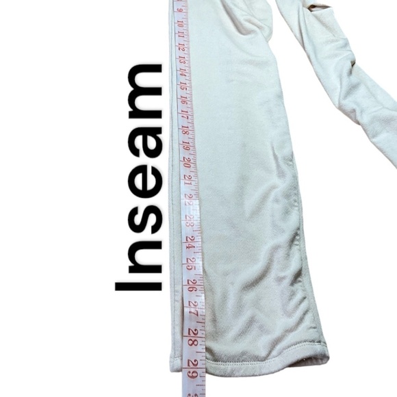 NAKED WARDROBE Deep Vee Neck Stretch Jumpsuit Soft Peachy Cream US Sz M - Picture 7 of 9